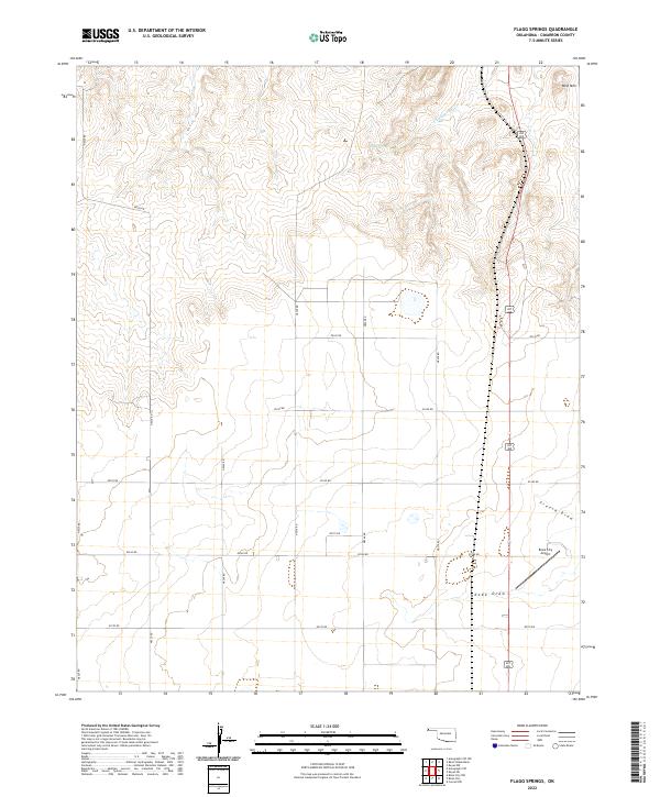 Flagg Springs topographic map thumbnail