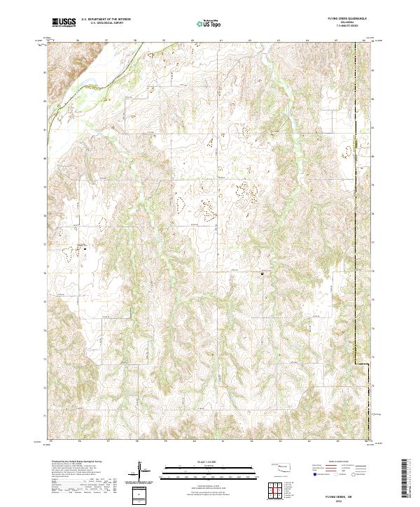 Flying Creek topographic map thumbnail