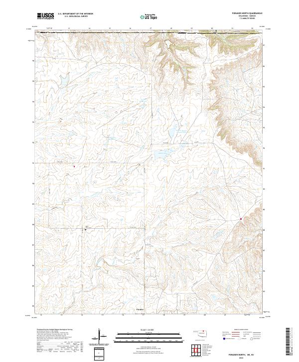 Foraker North topographic map thumbnail