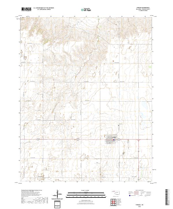 Forgan topographic map thumbnail