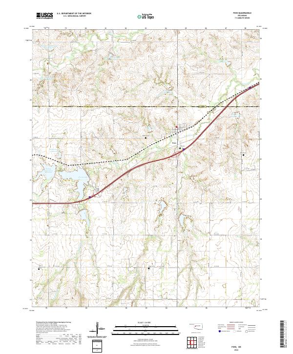 Foss topographic map thumbnail