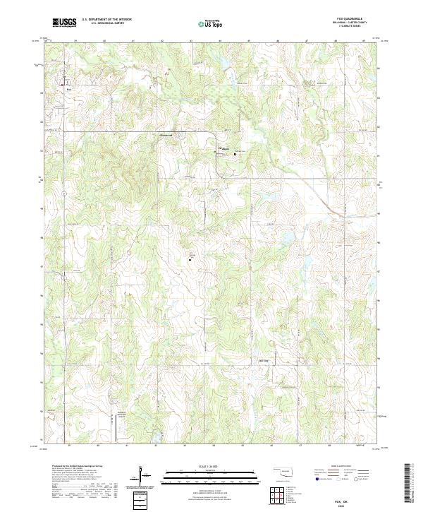 Fox topographic map thumbnail