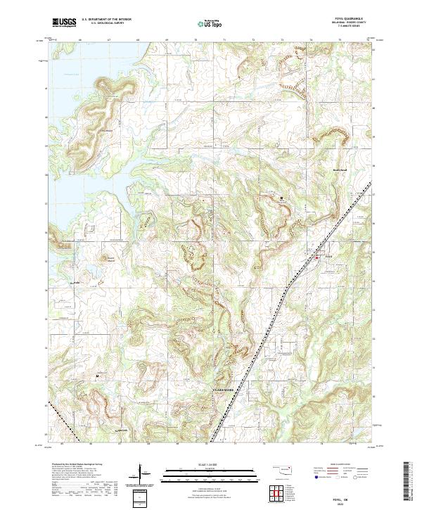 Foyil topographic map thumbnail