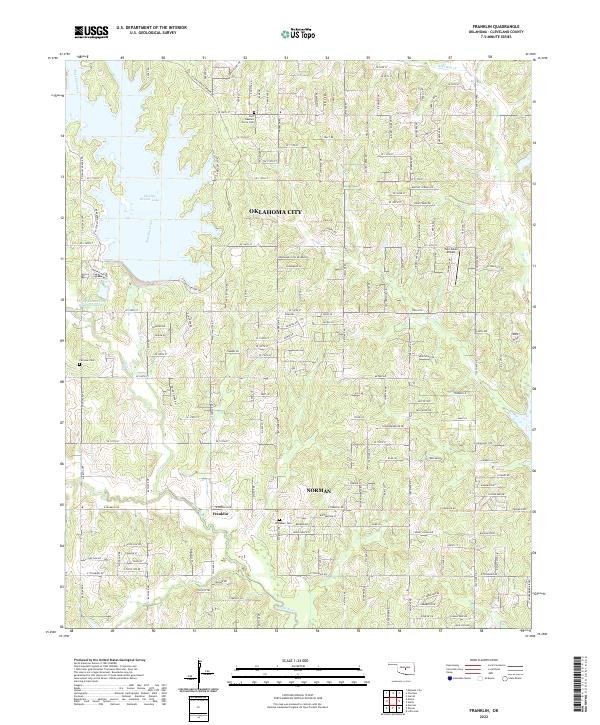Franklin topographic map thumbnail