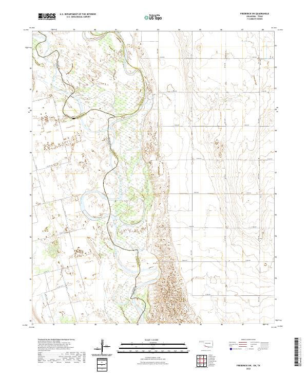 Frederick SW topographic map thumbnail