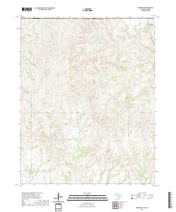Freedom NE topographic map thumbnail