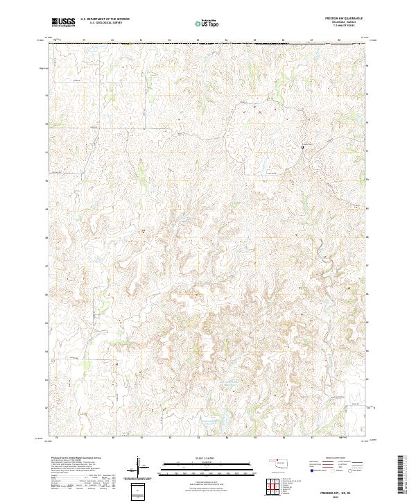 Freedom NW topographic map thumbnail