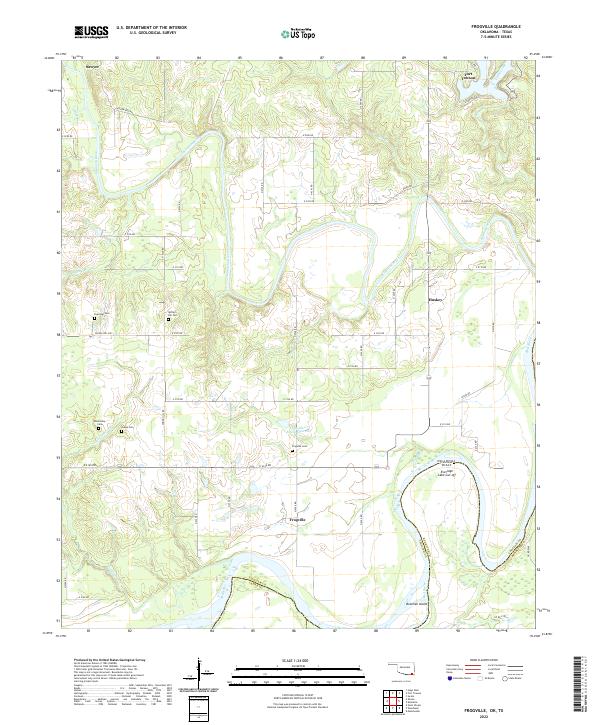 Frogville topographic map thumbnail
