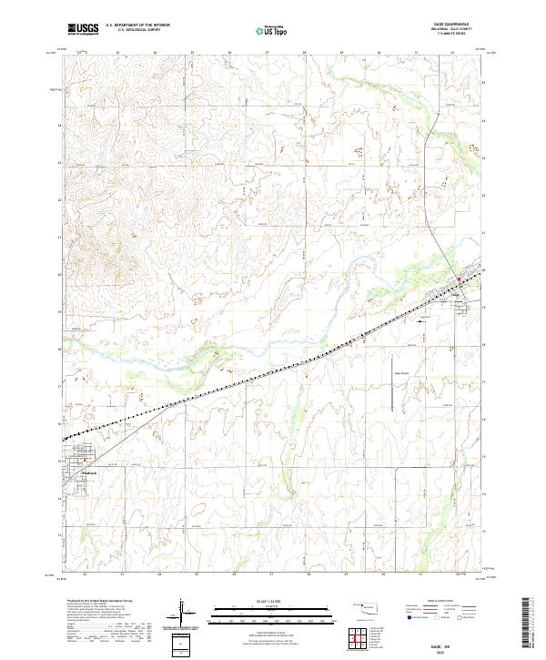 Gage topographic map thumbnail