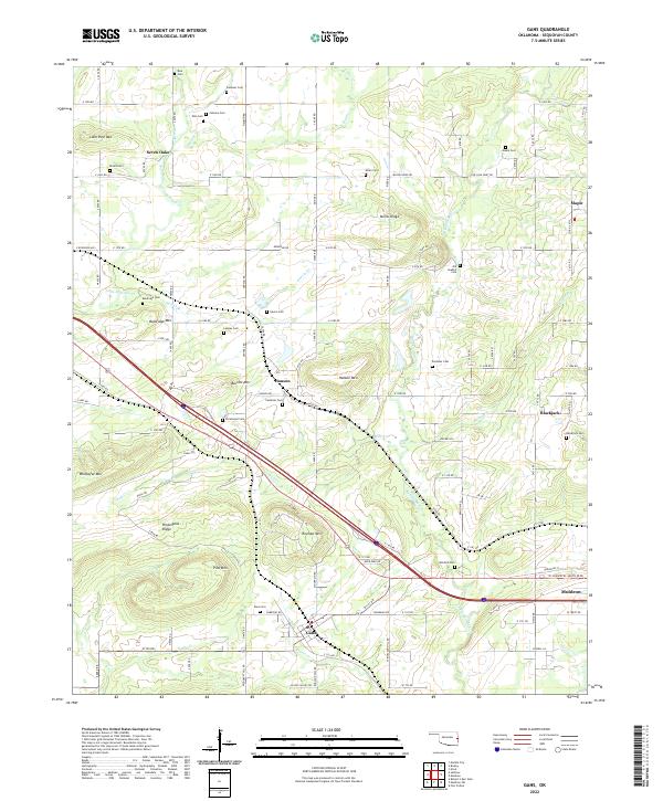 Gans topographic map thumbnail