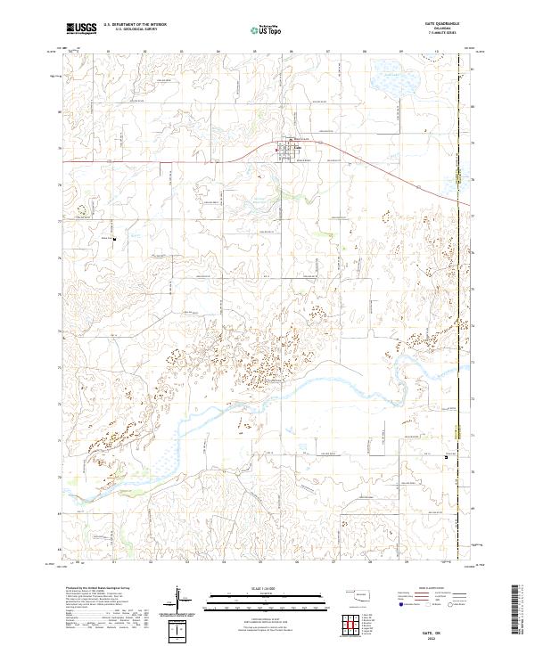 Gate topographic map thumbnail