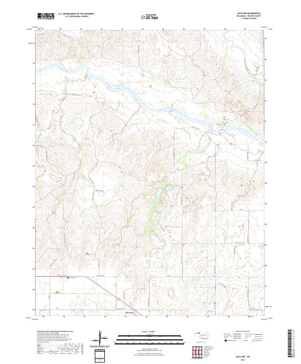 Gate NW topographic map thumbnail