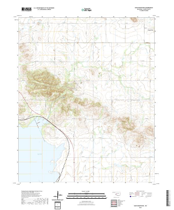 Glen Mountains topographic map thumbnail