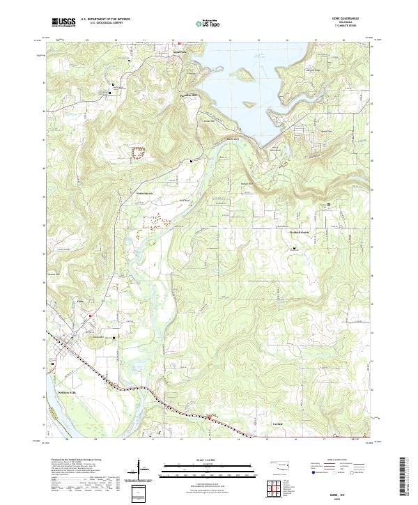 Gore topographic map thumbnail