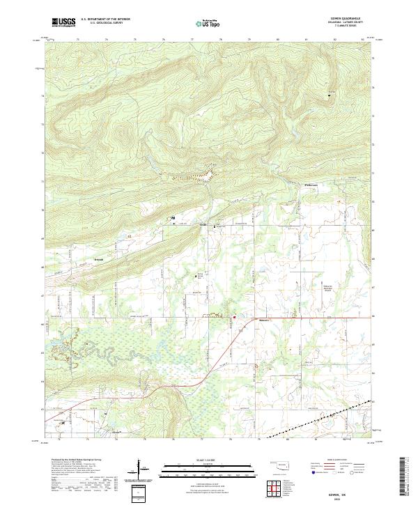 Gowen topographic map thumbnail