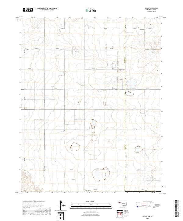 Griggs topographic map thumbnail