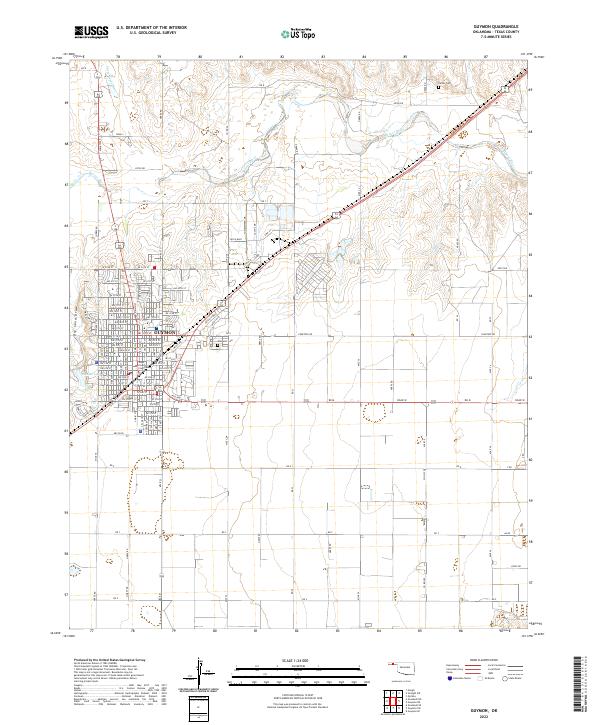 Guymon topographic map thumbnail