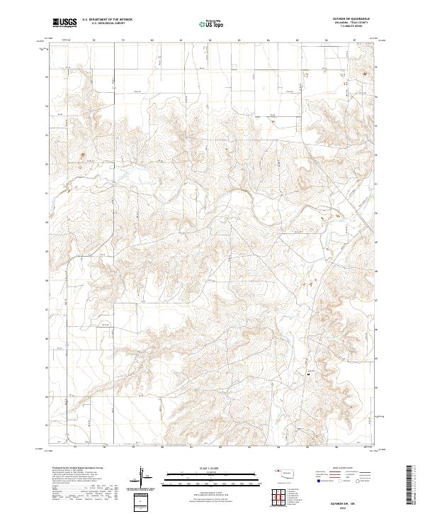 Guymon SW topographic map thumbnail