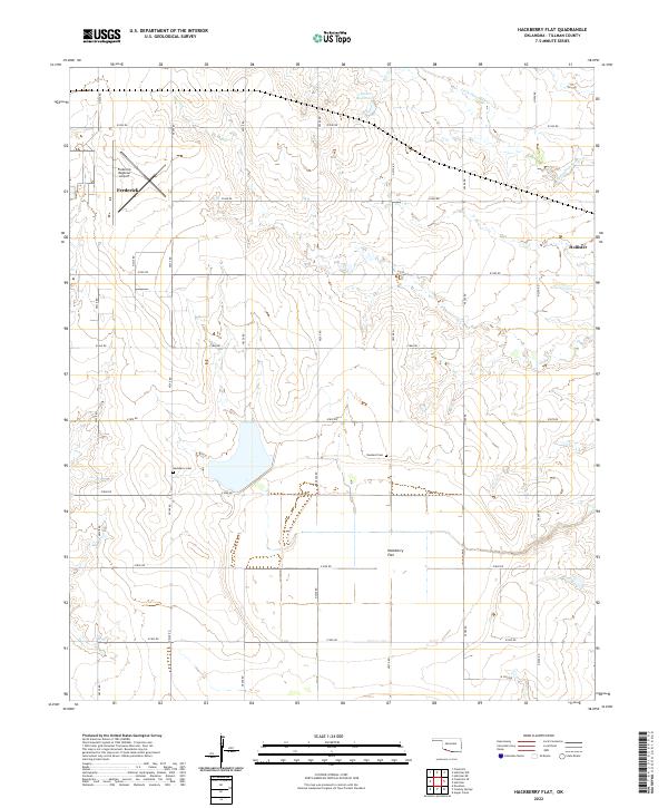 Hackberry Flat topographic map thumbnail