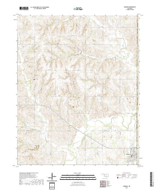 Hammon topographic map thumbnail