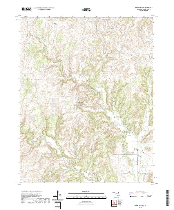 Happy Hollow topographic map thumbnail