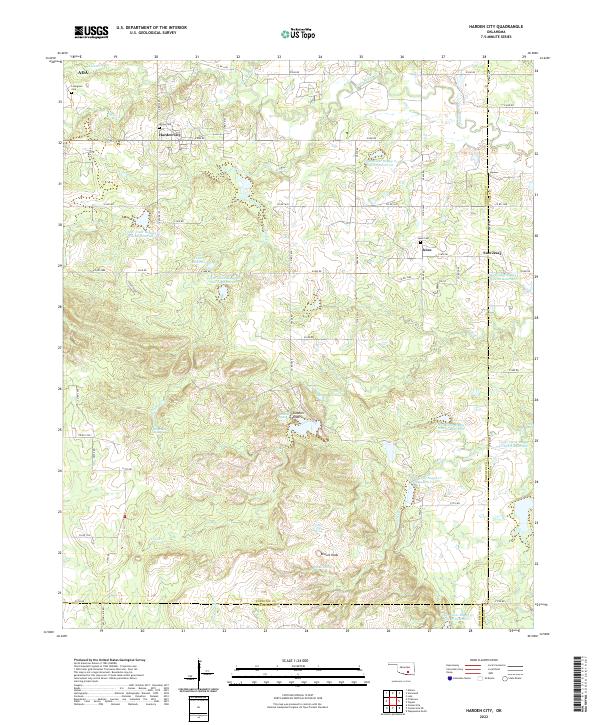 Harden City topographic map thumbnail