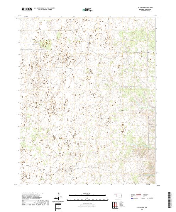 Harmon SW topographic map thumbnail