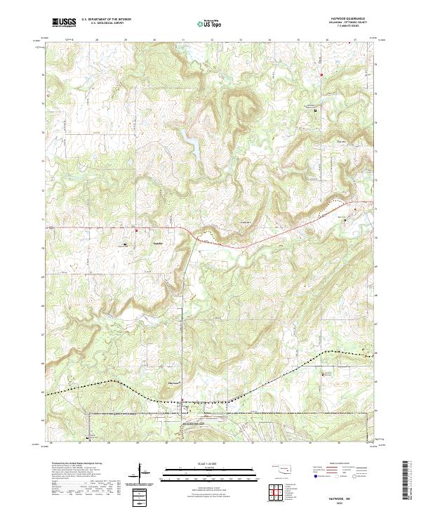 Haywood topographic map thumbnail