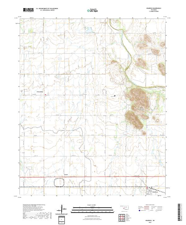 Headrick topographic map thumbnail