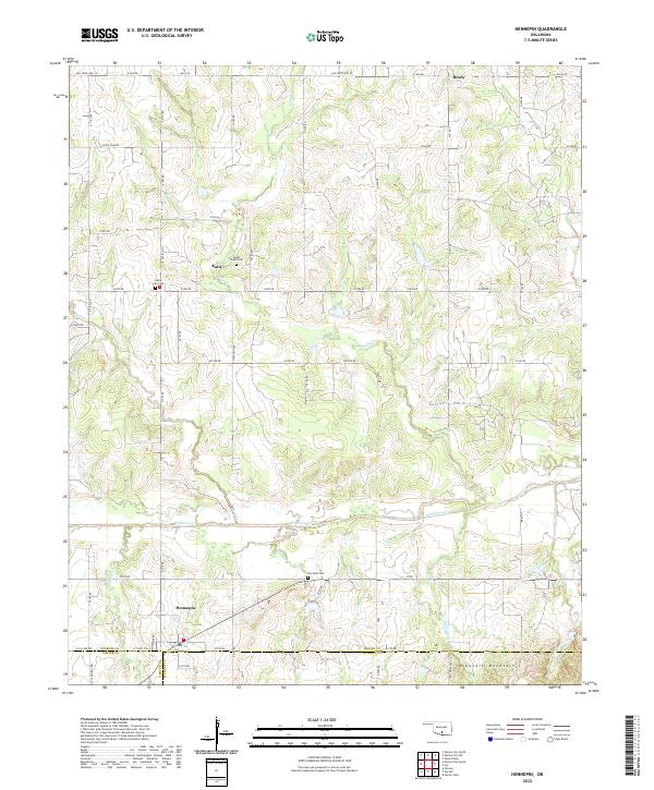 Hennepin topographic map thumbnail