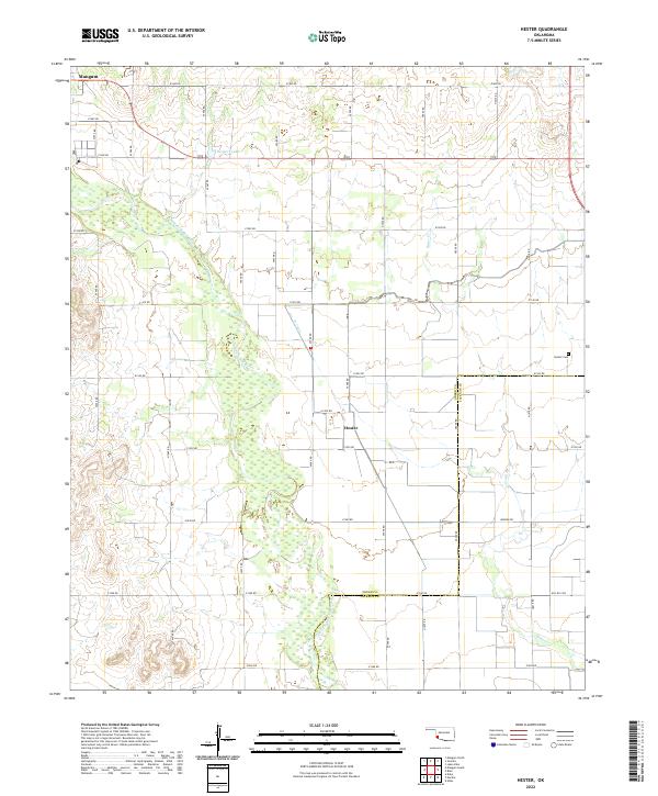 Hester topographic map thumbnail