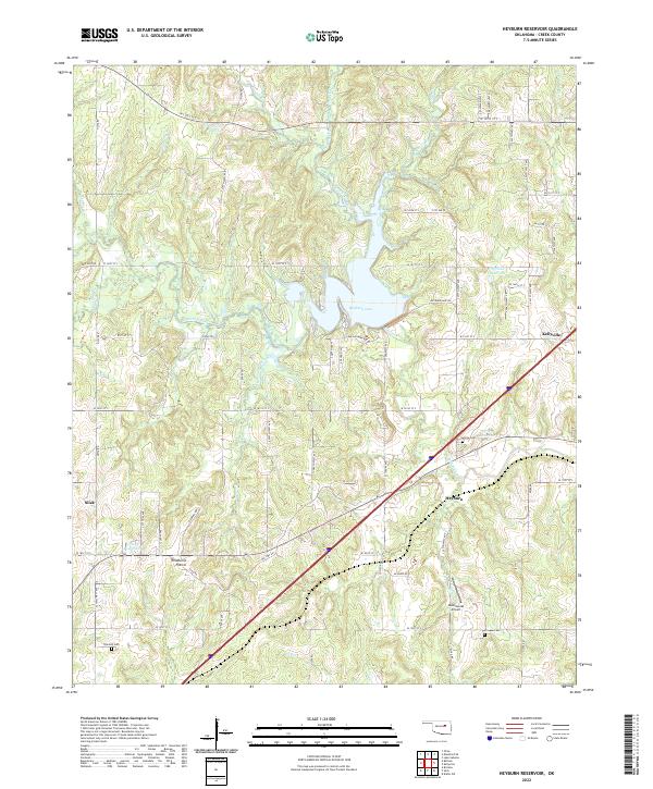 Heyburn Reservoir topographic map thumbnail