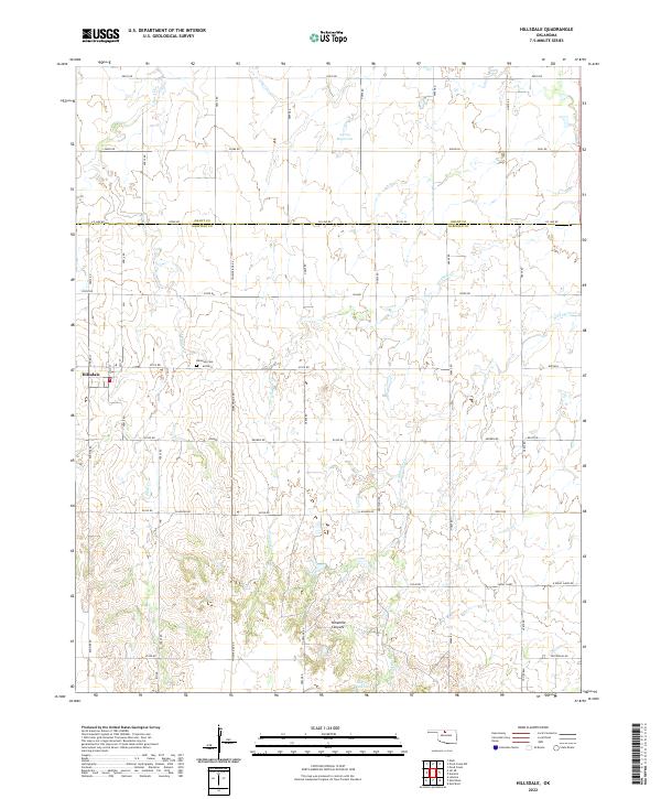 Hillsdale topographic map thumbnail