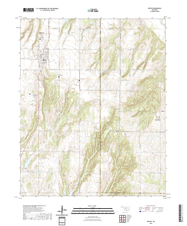 Hinton topographic map thumbnail