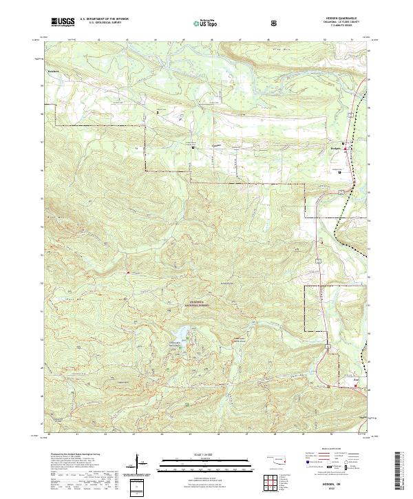 Hodgen topographic map thumbnail