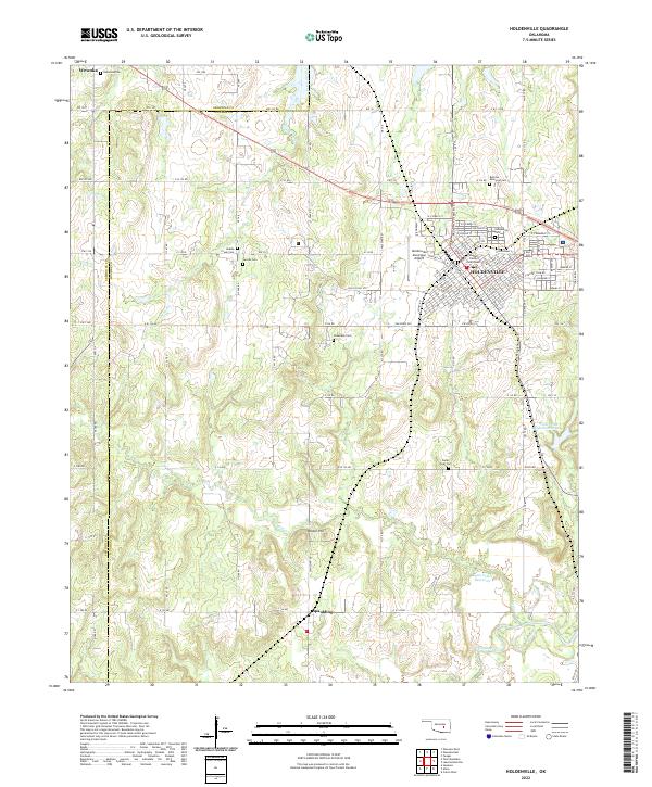 Holdenville topographic map thumbnail