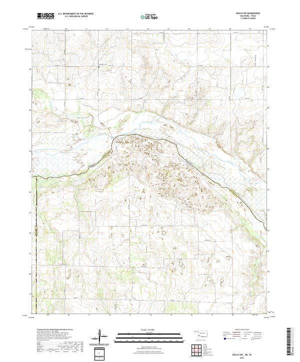 Hollis SW topographic map thumbnail