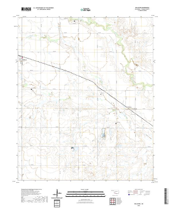 Hollister topographic map thumbnail