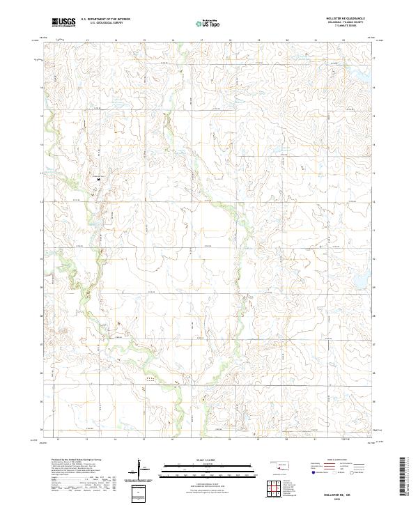Hollister NE topographic map thumbnail