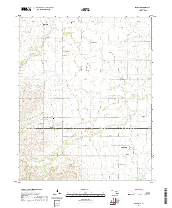 Homestead topographic map thumbnail