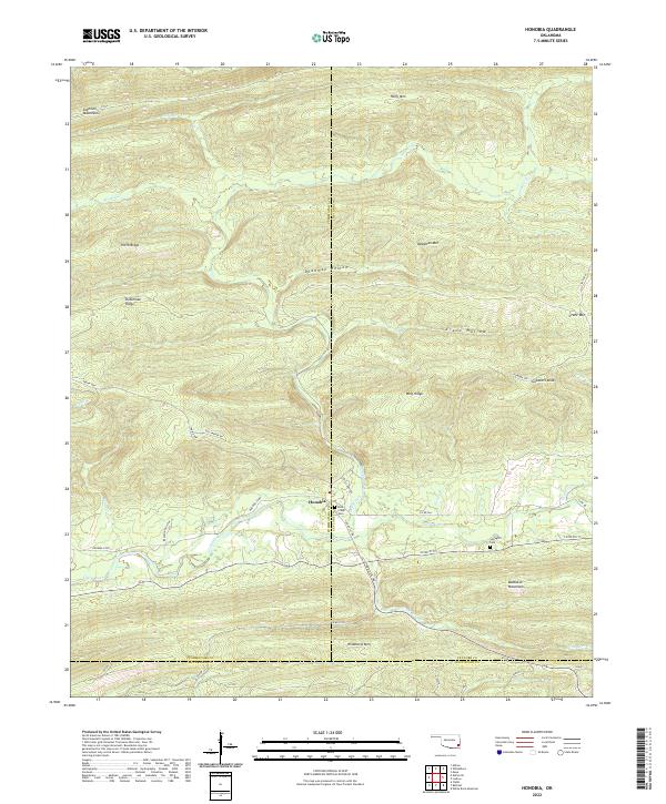 Honobia topographic map thumbnail