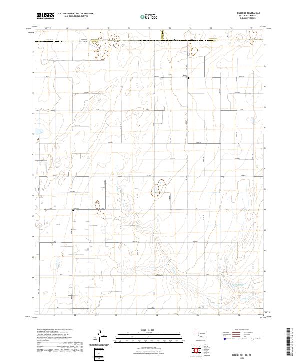 Hough NE topographic map thumbnail