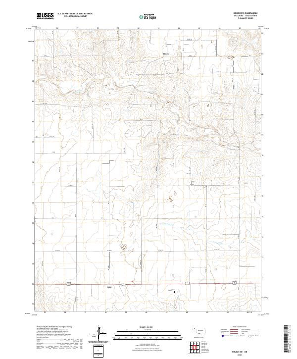 Hough SW topographic map thumbnail