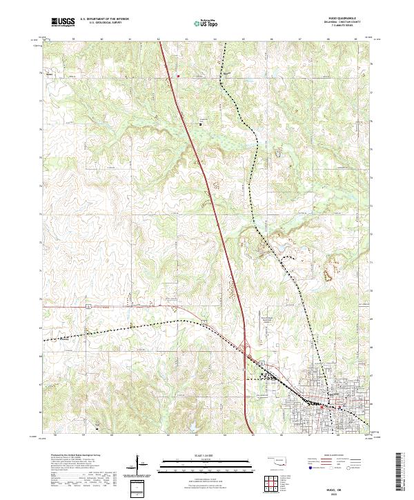 Hugo topographic map thumbnail