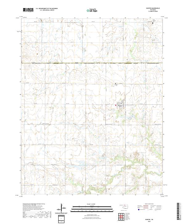 Hunter topographic map thumbnail