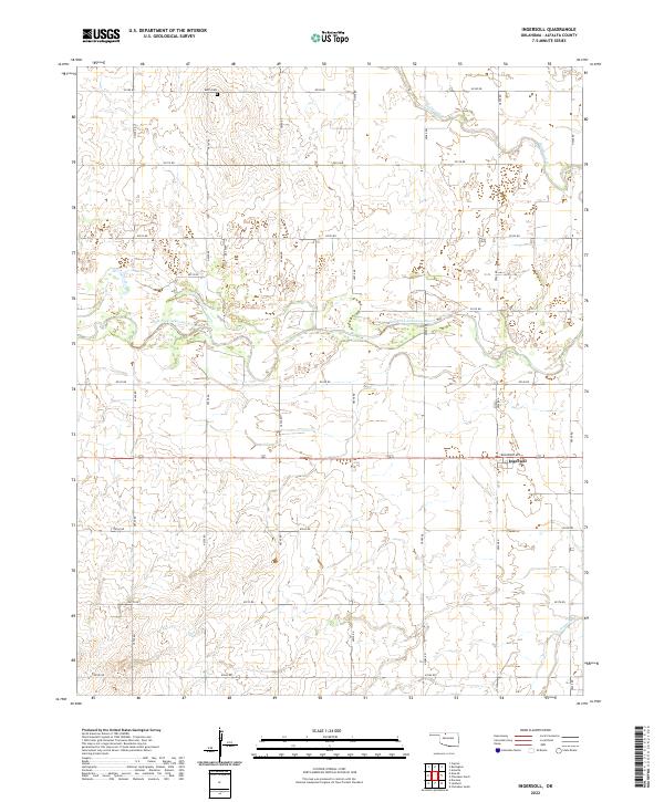 Ingersoll topographic map thumbnail