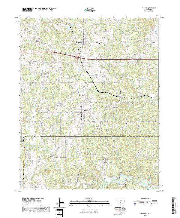 Jennings topographic map thumbnail