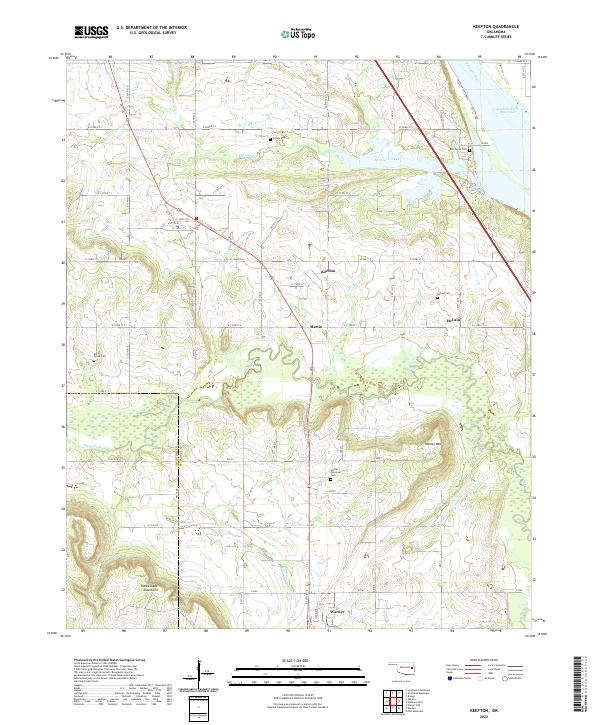 Keefton topographic map thumbnail