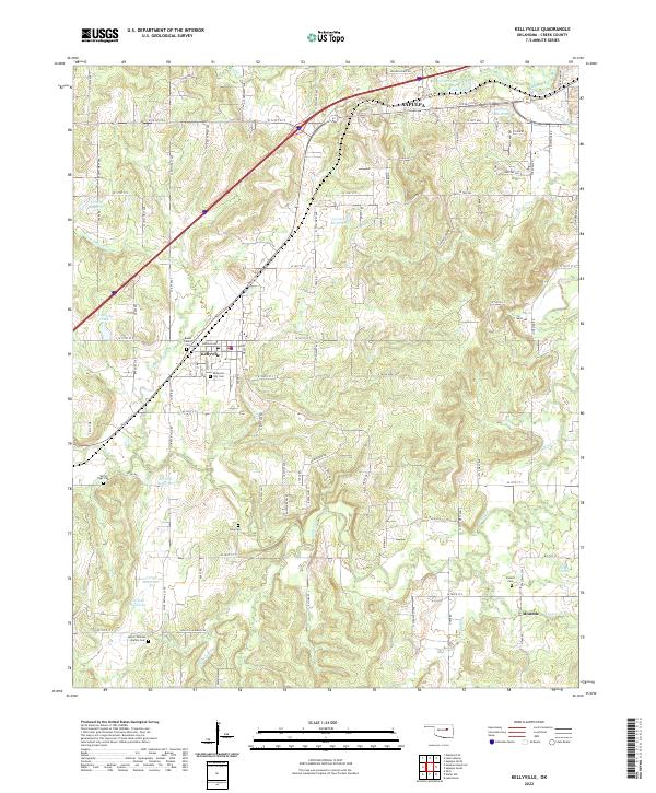 Kellyville topographic map thumbnail