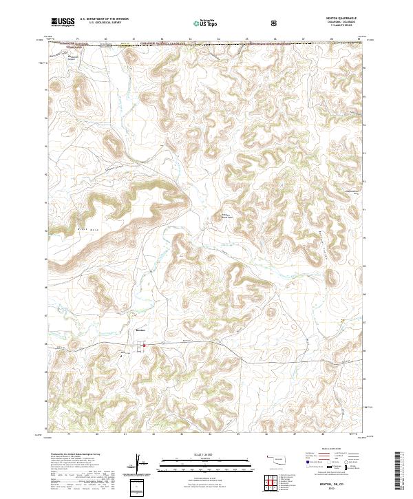 Kenton topographic map thumbnail